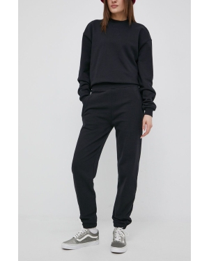 Arkk Copenhagen spodnie dresowe bawełniane kolor czarny gładkie