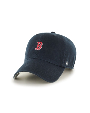 47 brand Czapka MLB Boston Red Sox kolor granatowy z aplikacją B-BSRNR02GWS-NY