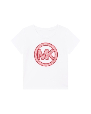 Michael Kors t-shirt bawełniany dziecięcy R15117.102.108 kolor biały