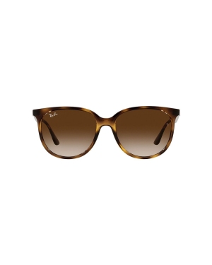 Ray-Ban okulary przeciwsłoneczne damskie kolor brązowy 0RB4378