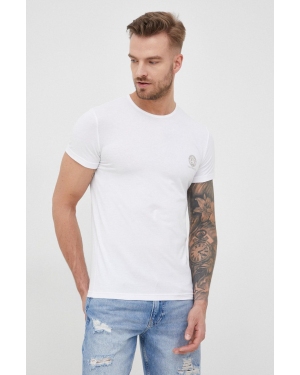 Versace t-shirt (2-pack) męski kolor biały z nadrukiem AU10193