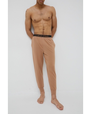Calvin Klein Underwear spodnie dresowe męskie kolor brązowy gładkie
