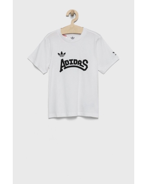 adidas Originals t-shirt bawełniany dziecięcy HF4933 kolor biały