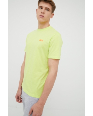 RefrigiWear t-shirt bawełniany kolor zielony gładki