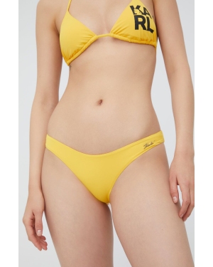 Karl Lagerfeld brazyliany kąpielowe KL22WBT01 kolor żółty