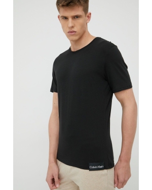 Calvin Klein Underwear t-shirt piżamowy kolor czarny melanżowa
