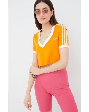 adidas Originals t-shirt Adicolor HC2029 damski kolor pomarańczowy HC2029-BORANG