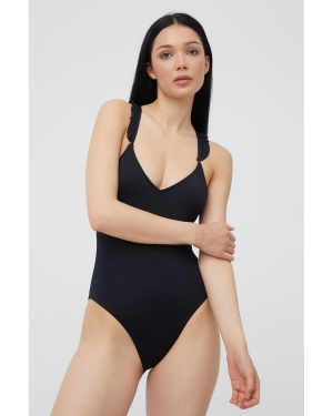 Vero Moda jednoczęściowy strój kąpielowy Melodi kolor czarny lekko usztywniona miseczka