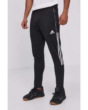 adidas Performance Spodnie męskie kolor czarny z aplikacją