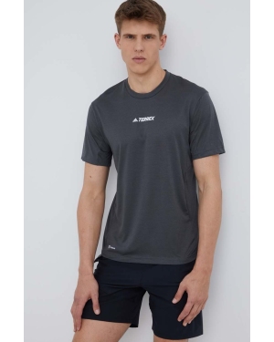 adidas TERREX t-shirt sportowy Multi H53382 kolor szary z nadrukiem