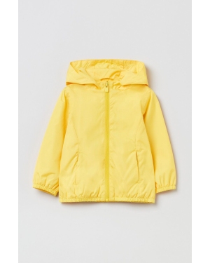 OVS kurtka przeciwdeszczowa dziecięca kolor żółty