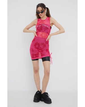 Juicy Couture sukienka kolor różowy mini dopasowana