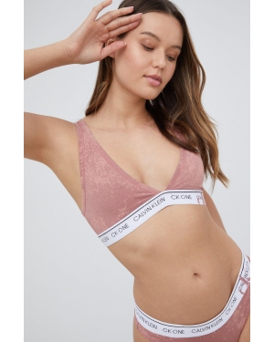 Calvin Klein Underwear biustonosz kolor różowy wzorzysty