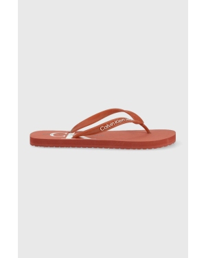 Calvin Klein Jeans japonki Beach Sandal Monogram YM0YM00055.XLN męskie kolor czerwony