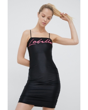 LaBellaMafia sukienka kolor czarny mini dopasowana