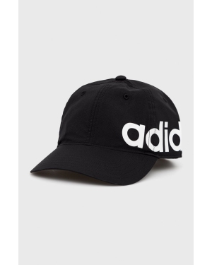 adidas czapka kolor czarny z nadrukiem