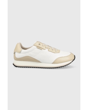 Calvin Klein sneakersy LOW TOP LACE UP kolor beżowy