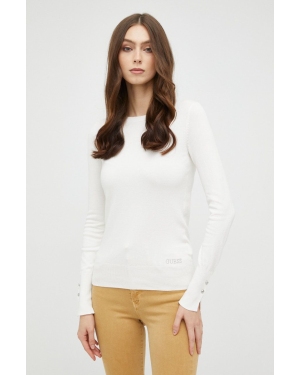 Guess sweter ELINOR damski kolor biały lekki W2YR30 Z2V62