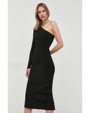Victoria Beckham sukienka kolor czarny midi dopasowana
