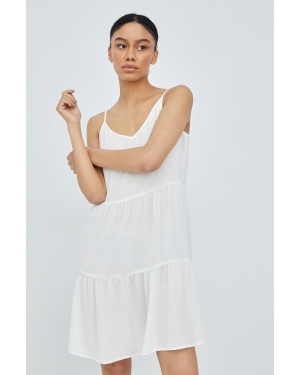 JDY sukienka kolor biały mini rozkloszowana