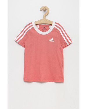adidas Performance t-shirt bawełniany dziecięcy HB7923 kolor różowy