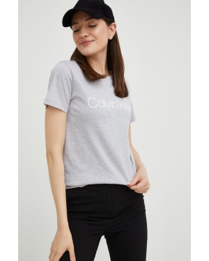 Calvin Klein T-shirt bawełniany kolor szary