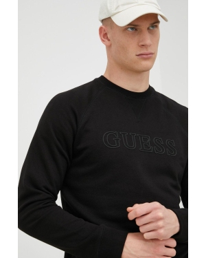 Guess bluza ALDWIN męska kolor czarny z aplikacją Z2YQ27 KAIJ1