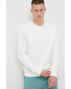Guess bluza ALDWIN męska kolor biały z aplikacją Z2YQ27 KAIJ1