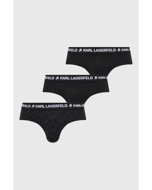 Karl Lagerfeld slipy 225M2102 (3-pack) męskie kolor czarny
