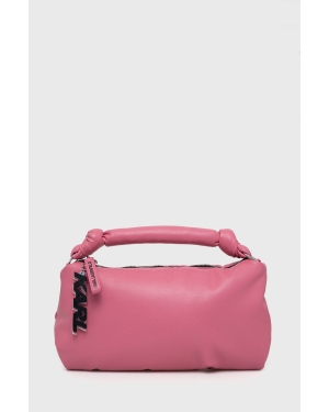 Karl Lagerfeld torebka skórzana 225W3056 kolor różowy