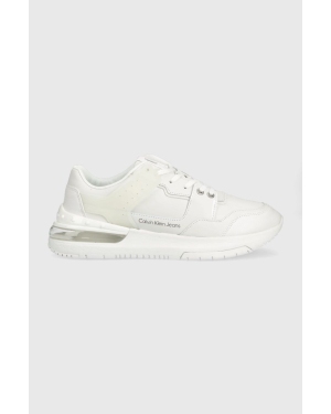 Calvin Klein Jeans sneakersy skórzane Sporty Runner Comfair Laceup YM0YM00422.YAF kolor biały