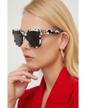 Balenciaga okulary przeciwsłoneczne damskie kolor szary