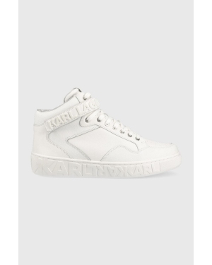 Karl Lagerfeld sneakersy skórzane KUPSOLE III kolor biały