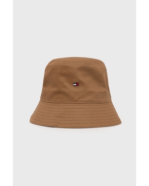Tommy Hilfiger kapelusz bawełniany kolor brązowy bawełniany