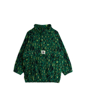 Mini Rodini bluza dziecięca kolor zielony wzorzysta