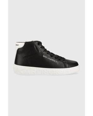 Karl Lagerfeld sneakersy skórzane KUPSOLE III kolor czarny