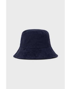Sisley kapelusz bawełniany kolor granatowy bawełniany