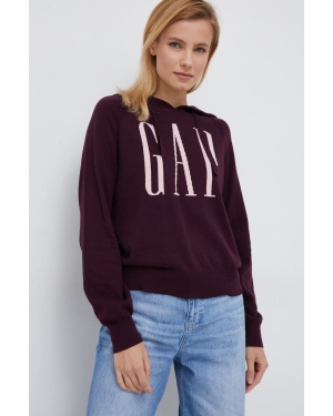 GAP sweter damska kolor fioletowy