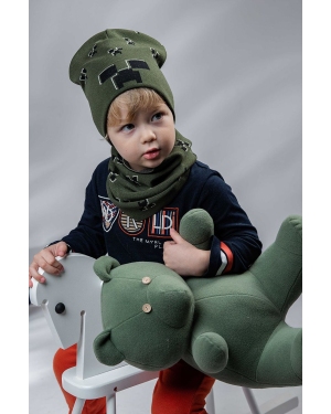 Jamiks czapka dziecięca kolor zielony