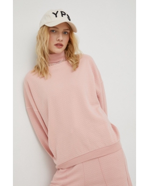 American Vintage bluza damska kolor różowy melanżowa