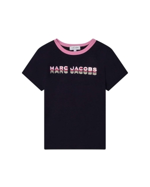 Marc Jacobs t-shirt bawełniany dziecięcy kolor granatowy