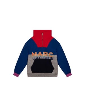 Marc Jacobs bluza bawełniana dziecięca kolor granatowy wzorzysta