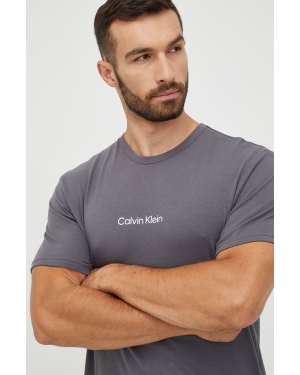 Calvin Klein Underwear t-shirt piżamowy kolor szary z nadrukiem