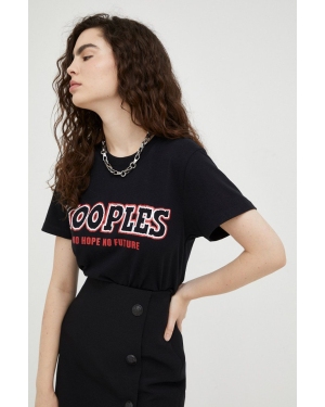 The Kooples t-shirt bawełniany kolor czarny