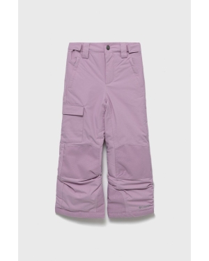 Columbia spodnie narciarskie dziecięce kolor różowy