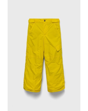 Columbia spodnie dziecięce kolor żółty