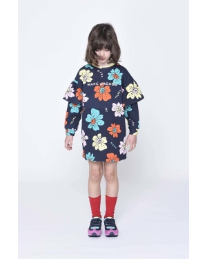 Marc Jacobs sukienka bawełniana dziecięca kolor granatowy mini prosta