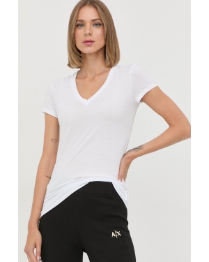 Armani Exchange t-shirt bawełniany kolor biały 8NYTDH YJ16Z NOS