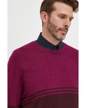 GAP sweter bawełniany męski kolor fioletowy lekki