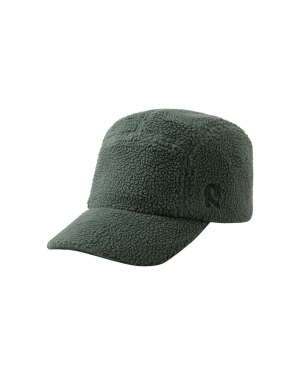 Reima czapka dziecięca kolor zielony gładka